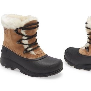 sorel - snow angel faux fur detail waterproof boots